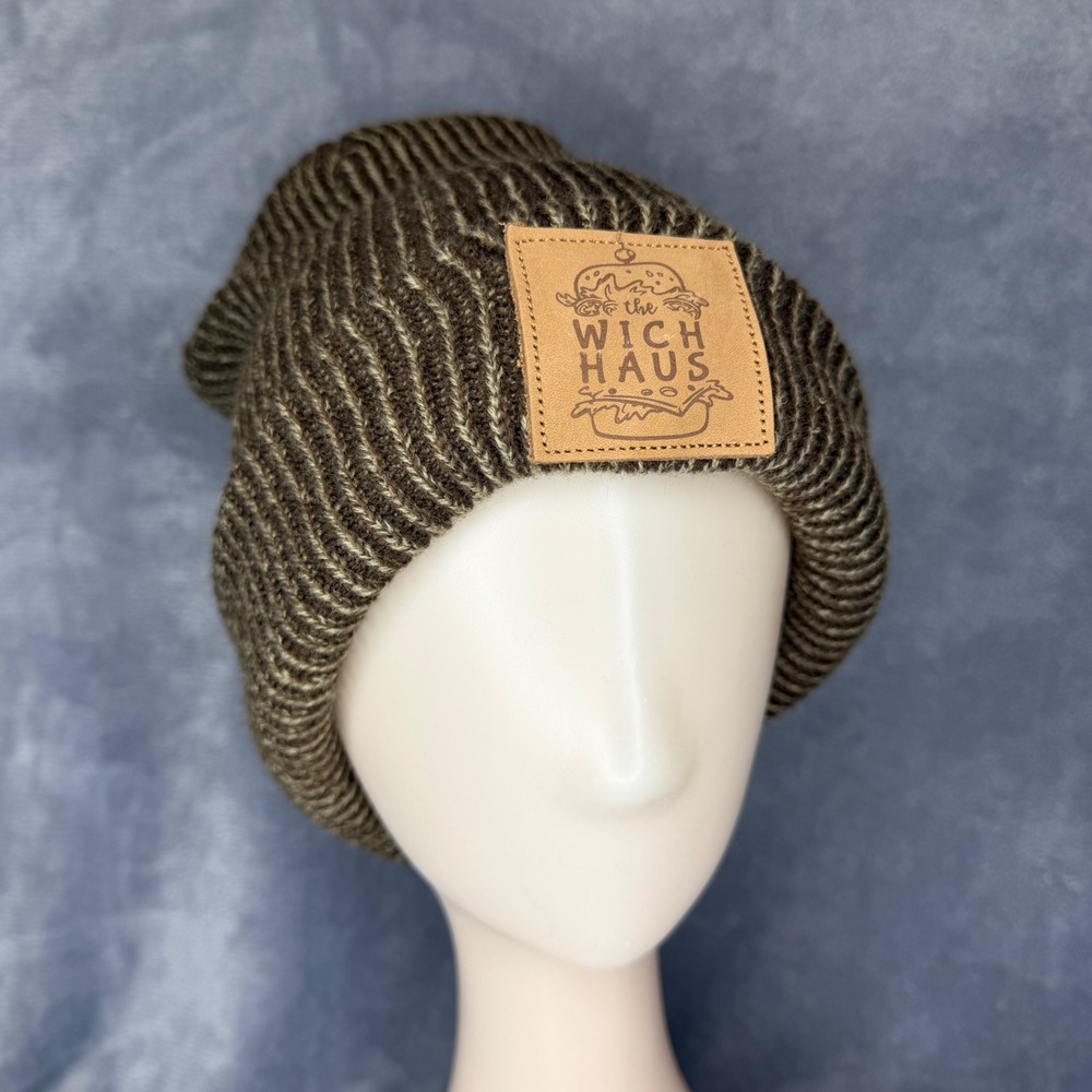 The Wich Haus Beanie Hat Unisex One Size Brown Tan